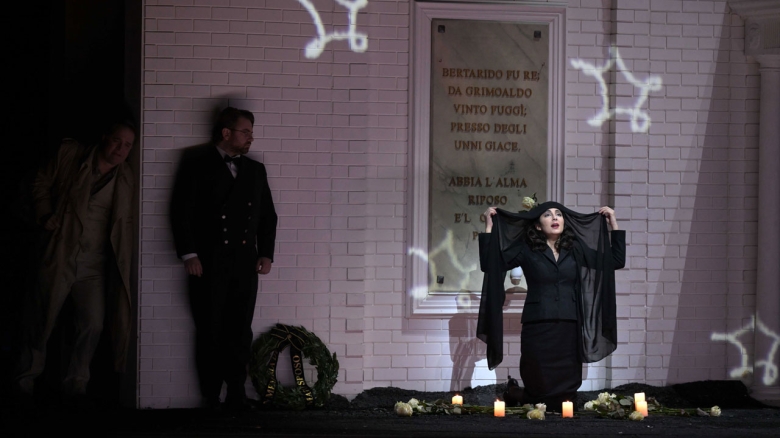 Lawrence Zazzo (Bertarido), Rafał Tomkiewicz (Unulfo), Elena Villalón (Rodelinda)